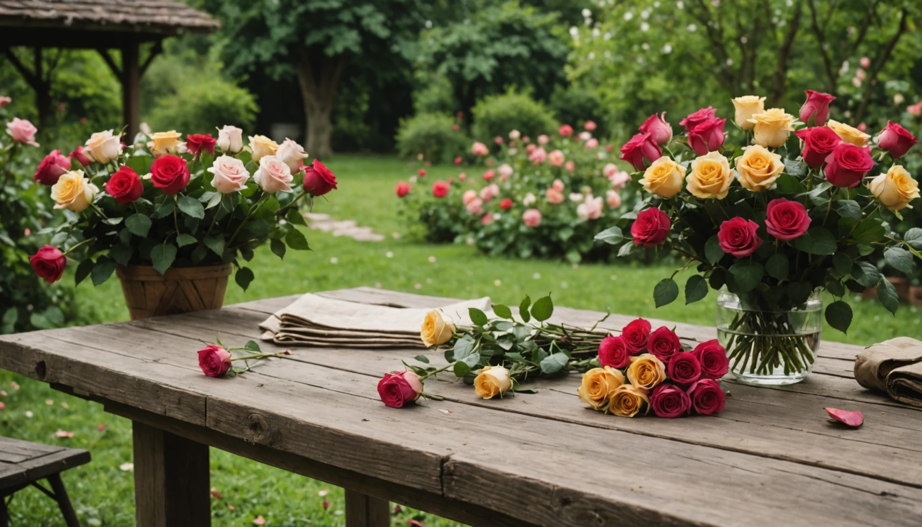 sécher des roses