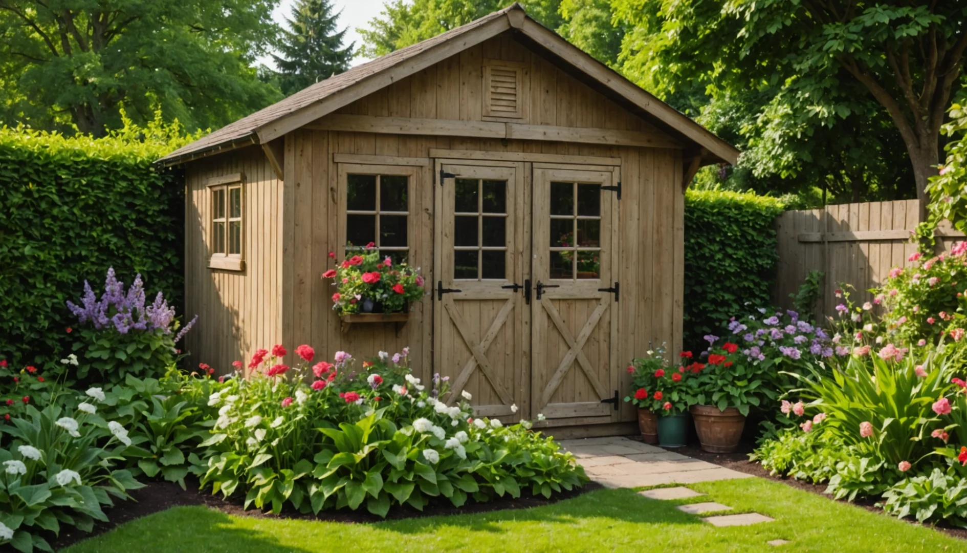 cabane de jardin